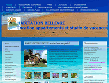 Tablet Screenshot of habitationbellevue.com